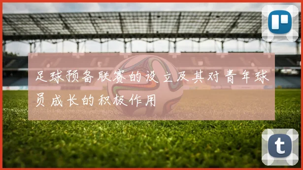 足球预备联赛的设立及其对青年球员成长的积极作用